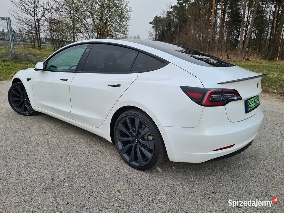 Tesla model 3 Long Range bateria 75kw zasieg 480 podkarpackie Rzeszów