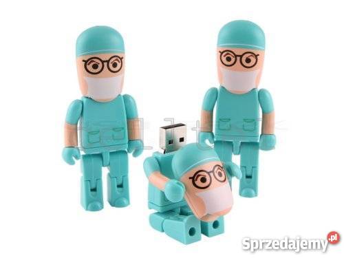 DOKTOR LEKARZ PENDRIVE PAMIĘĆ 4GB USB FLASH Pojemność 4GB Tarnów sprzedam
