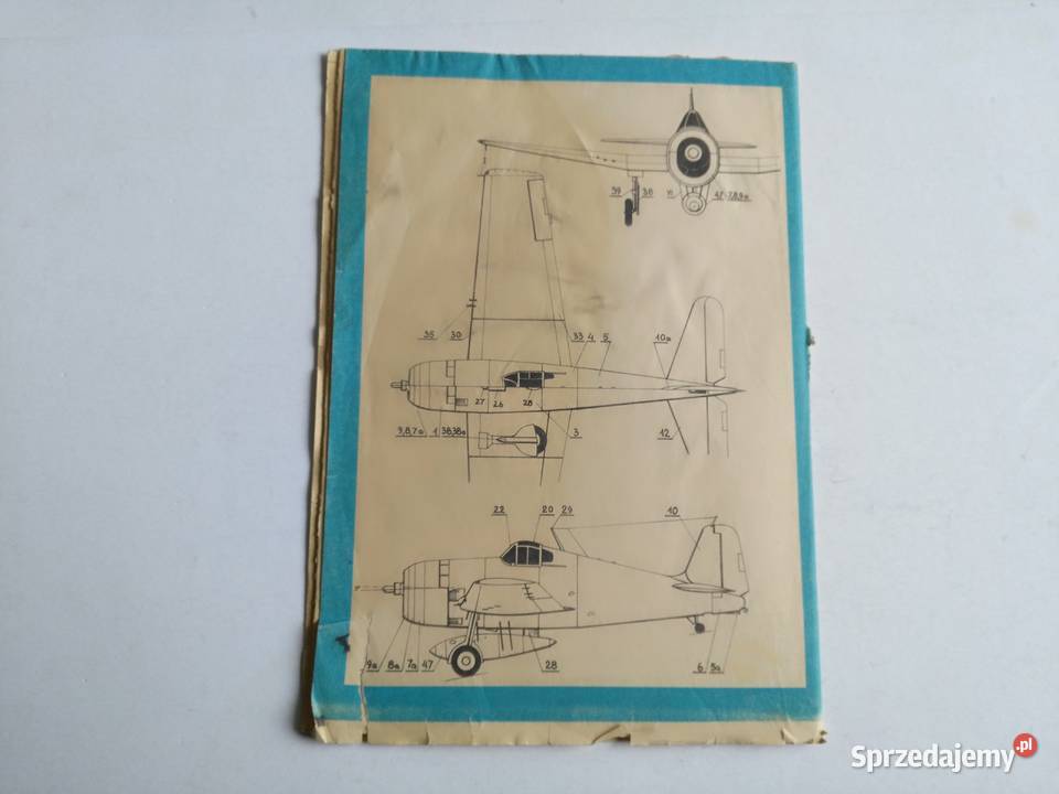 Mały Modelarz 41990 Samolot myśliwski Grumman F6 Modelarstwo śląskie