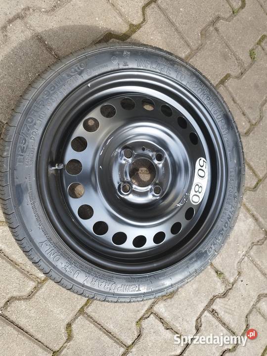 Koło zapasowe dojazdowe 4x100 otwór 60 et40 Chełm Śląski