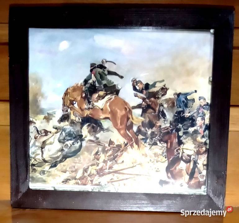 03 Obraz reprodukcja Szarża Pod Rokitną 1934 Warka