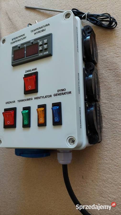 Gotowy sterownik z sondą temperatury wędzarni i Tychy