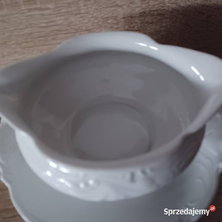Wałbrzych PRL Biała porcelanowa sosjerka Bez Wrocław sprzedam