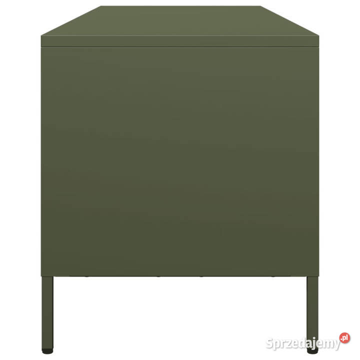 Szafka RTV oliwkowa 135x39x435 stal walcowana na