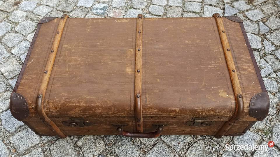 Stara walizka kufer Holzin Wrocław
