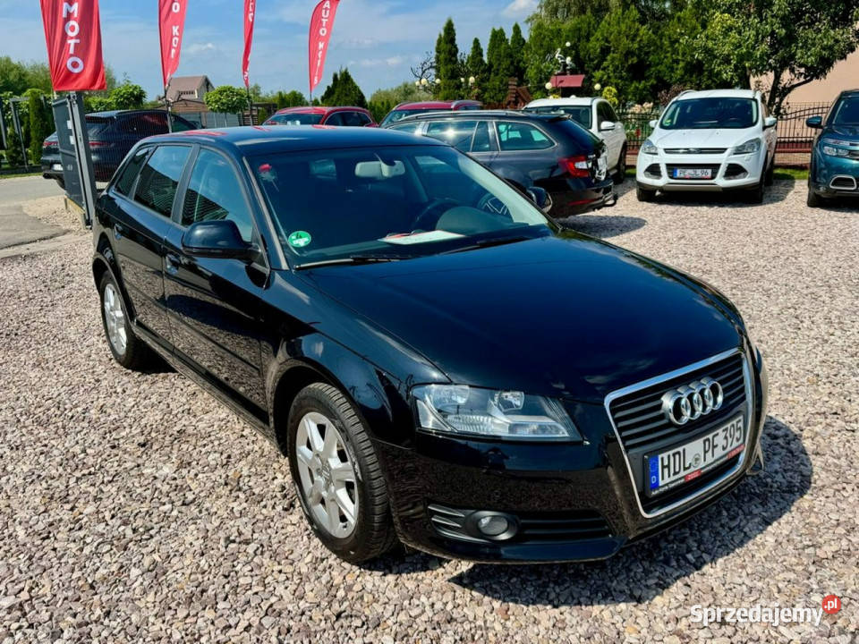 Audi A3 Sportback A3 Lift 140 Serwis ASO czarny A3 mazowieckie Szerominek