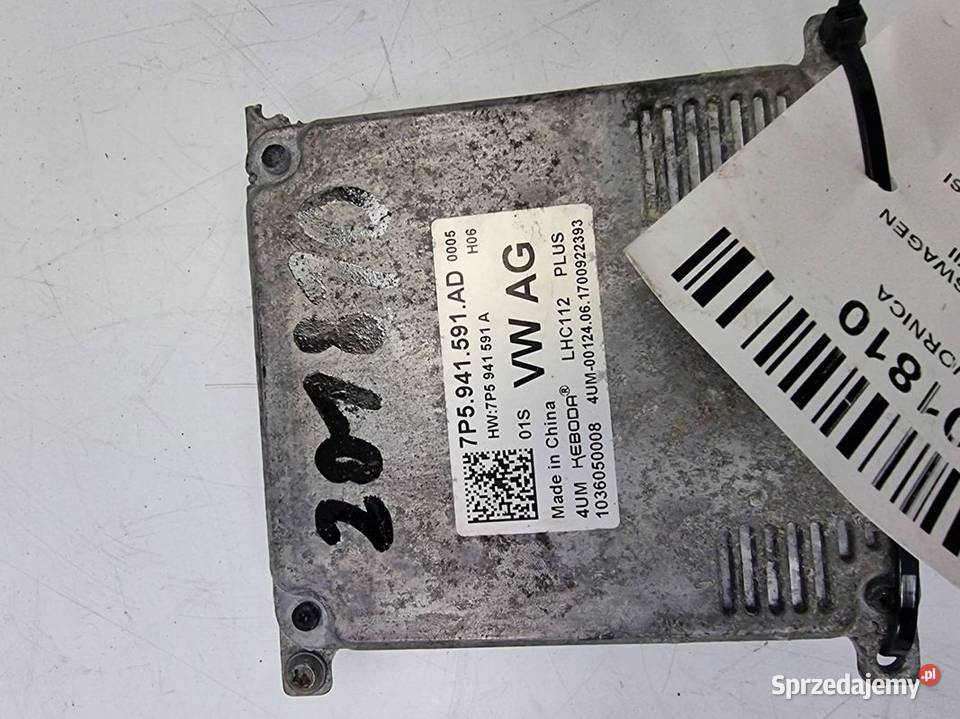 PRZETWORNICA VOLKSWAGEN GOLF VII 7P5941591AD kujawsko-pomorskie Lipno