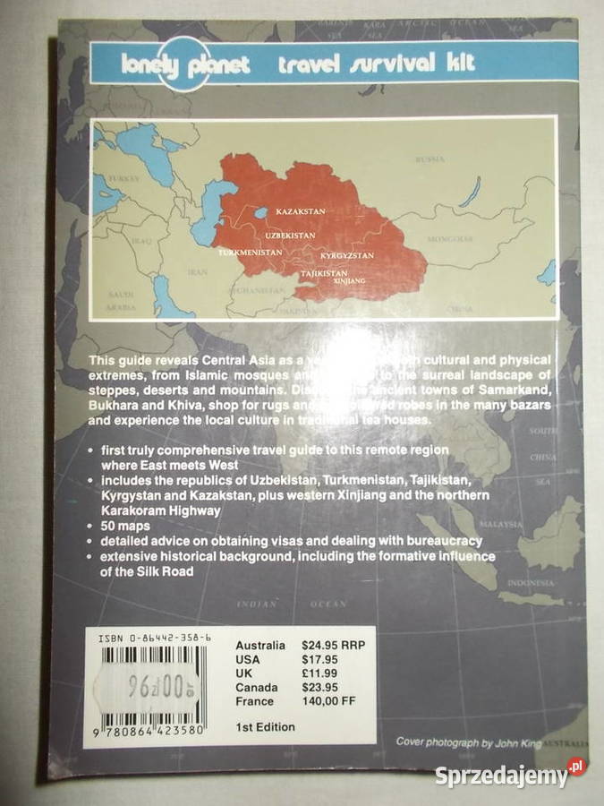 Central Asiatravel survival kit Lonely Planet Mapy i przewodniki Poznań
