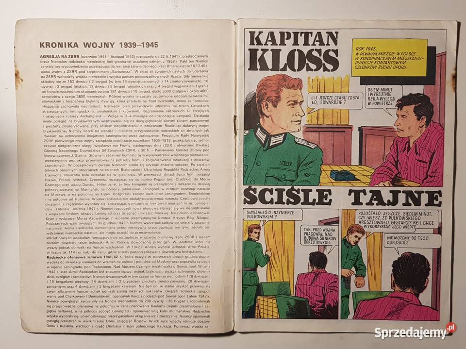 Kapitan Kloss Hasło Ściśle tajne Kuzynka Edyta łódzkie Łódź
