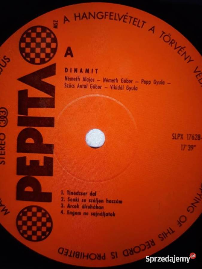 Archiwum węgierskiego rocka DINAMIT Dinamit 1980 Płyty i kasety Rzeszów
