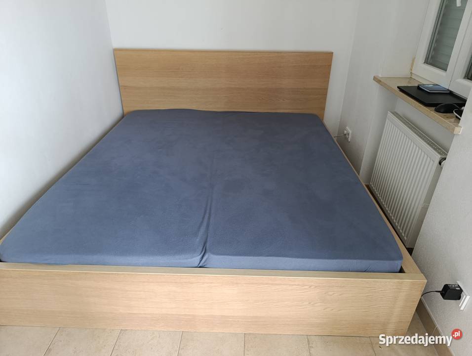 Łóżko Malm Ikea 180200 ze stelażem Radostynia sprzedam