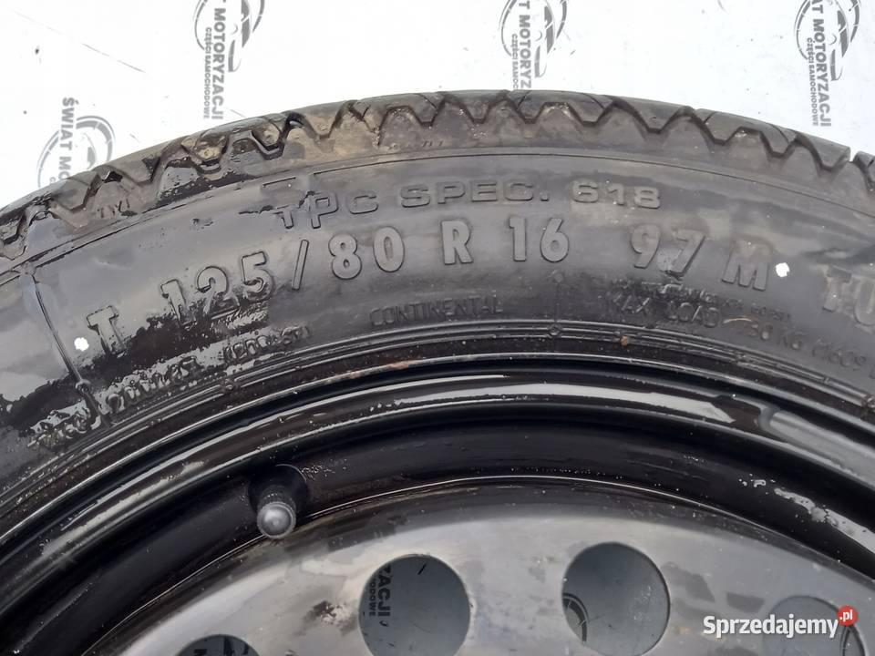 OPEL INSIGNIA A koło dojazdowe 1258016 97M 5x120