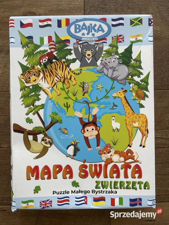 Puzzle zwierzęta świata puzzle małego bystrzaka