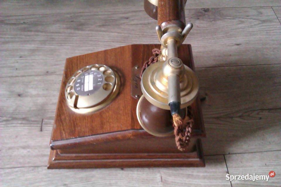 Telefon Lyon w stylu retro mosiądz bakelit Warszawa