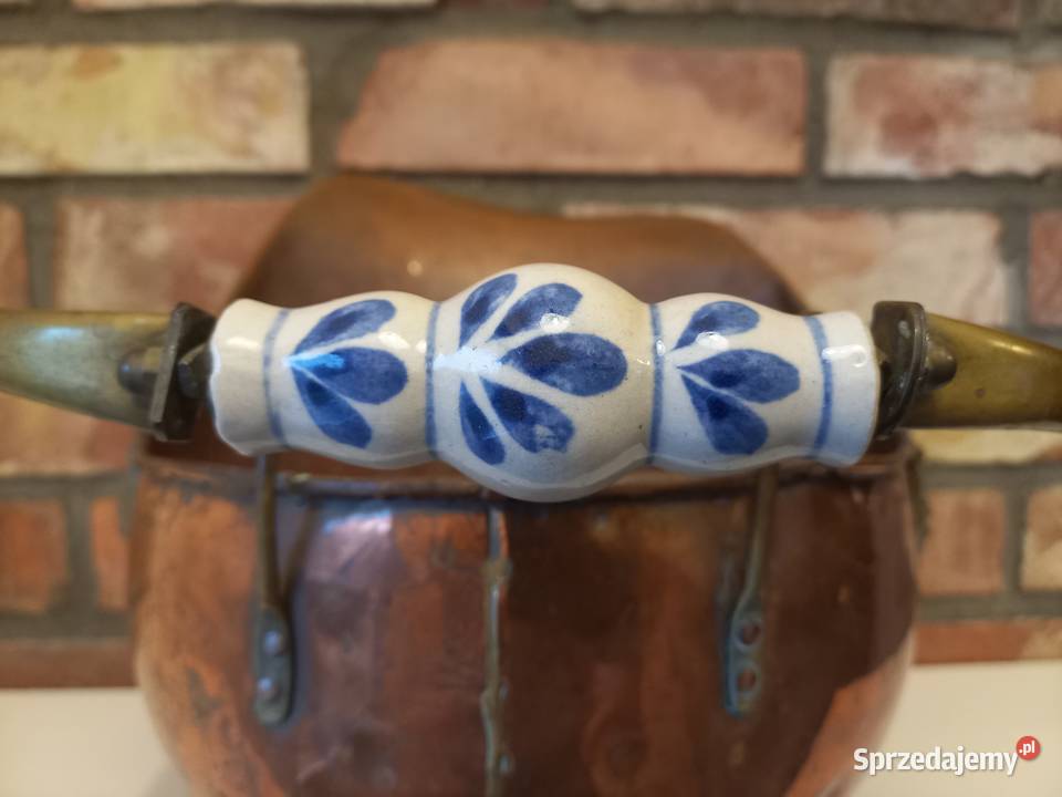 Pojemnik miedziany z ceramiką Osłanka na Gawroniec