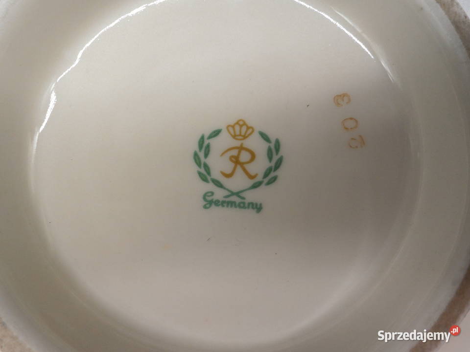 Stara Porcelanowa Bombonierka REICHENBACH Porcelana i szkło Raszków