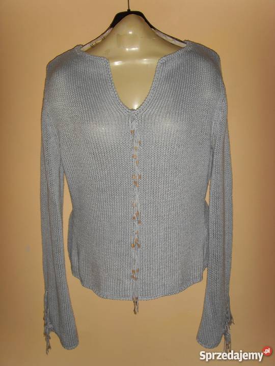 SWETEREK DAMSKI NIEBIESKI KORALIKI WROCŁAW Wrocław