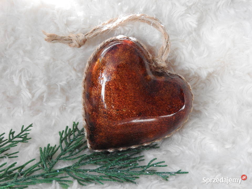 Serce akrylowe 8 handmade zawieszka ozdoba Bytom