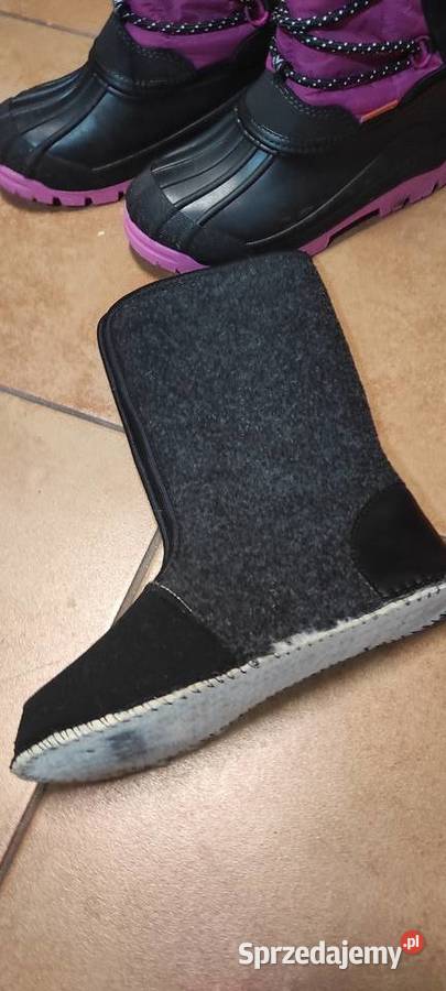 Piękne mało używane śniegowce dziecięce Rozmiar 34 Częstochowa