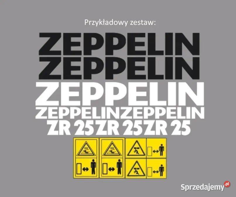Naklejki oklejenie ZEPPELIN ZR 15 20 25 35 45 55 mazowieckie Janików