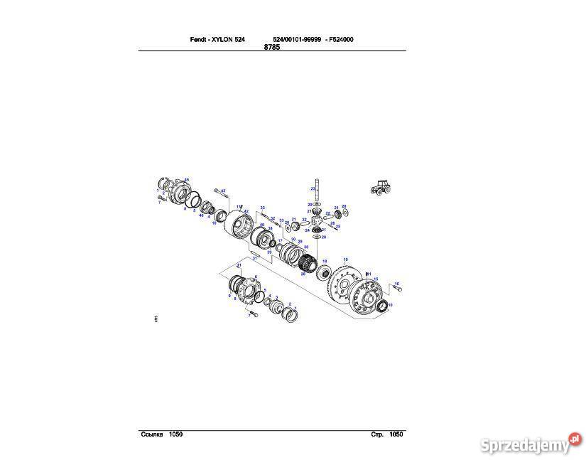 Fendt Xylon 524 522 512 514 katalog czesci Kielce