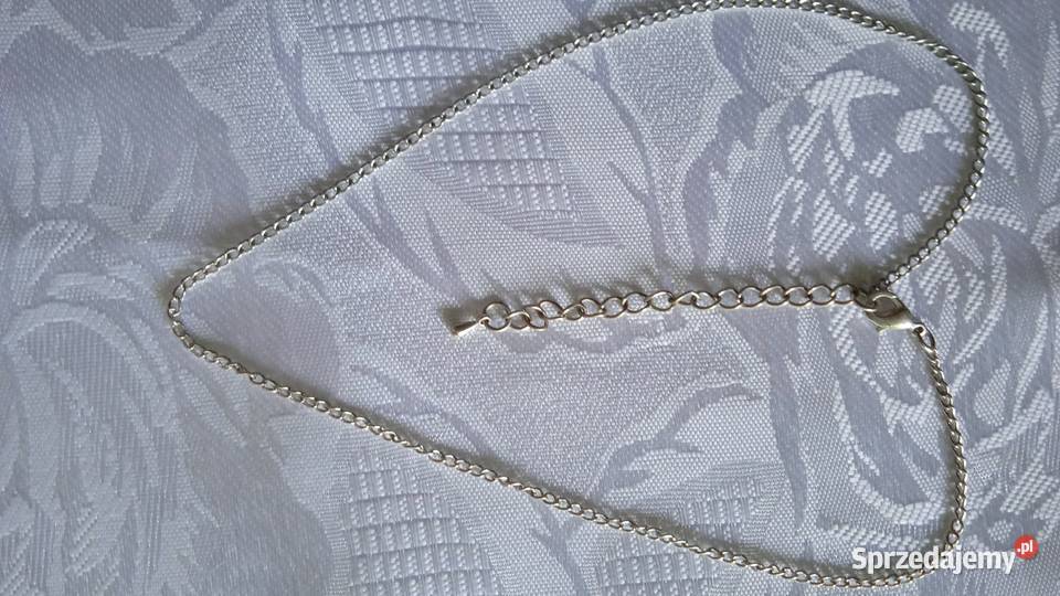 POSREBRZANY KRÓTKI ŁAŃCUSZEK