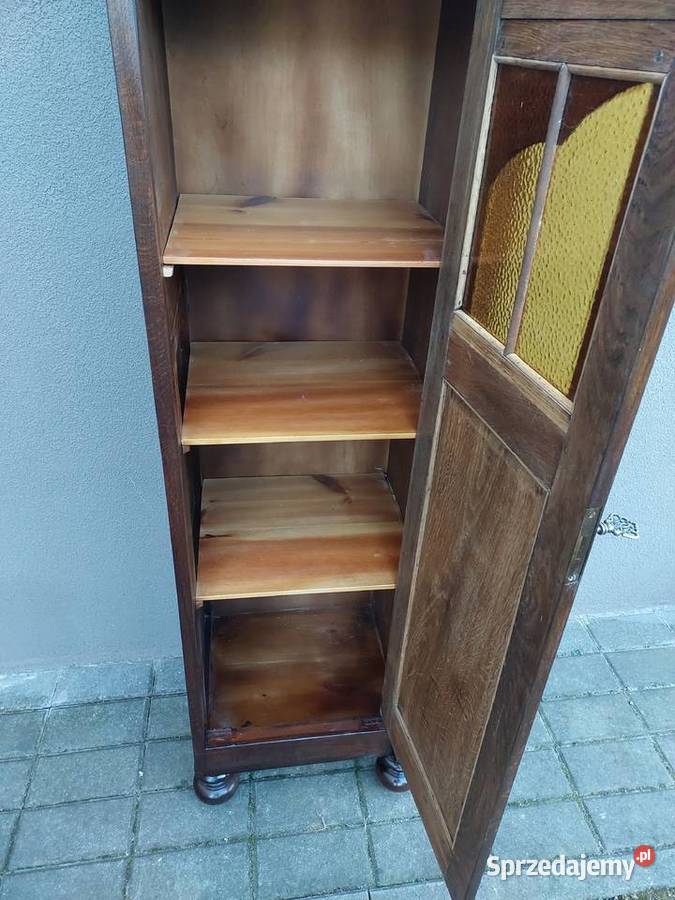 Stary słupek szafka biblioteka bieliźniarka dąb pomorskie Tczew