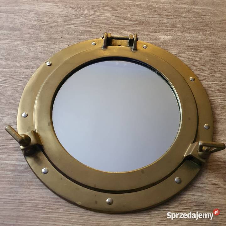 Bulaj lustro okrętowe mosiądz
