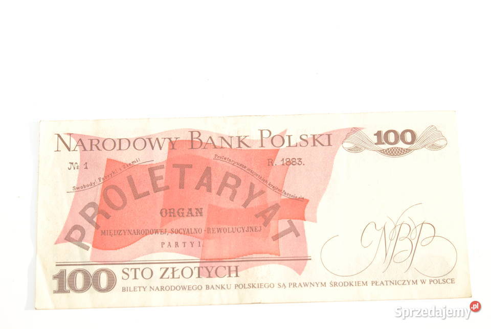Stary banknot 100 złotych Waryński 1988 antyk PM Cieszyn