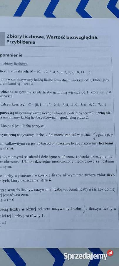 Powtórka przed maturą Matematyka Zadania Lublin sprzedam