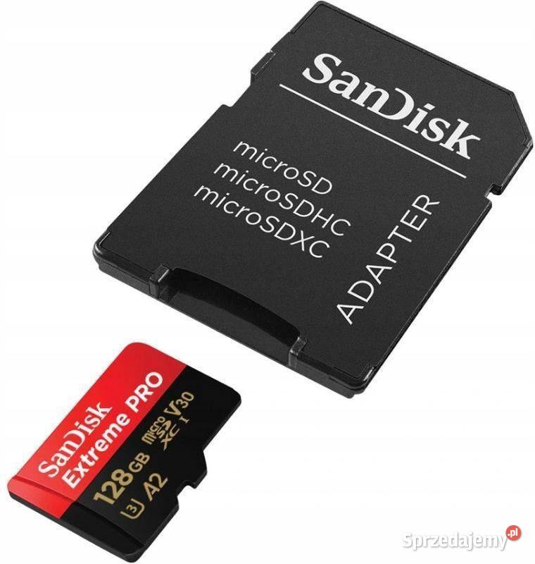 Karta pamięci Sandisk Extreme Pro 128GB Wytrzyszczki