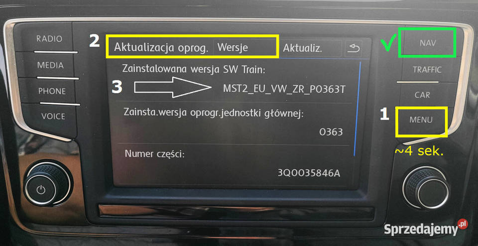 Android Auto CarPlay Volkswagen Seat MOI3 Audi Nawigacje GPS Olsztyn