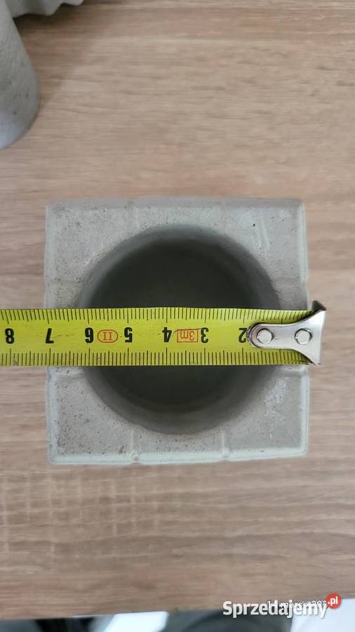 Betonowe doniczki i świeczniki