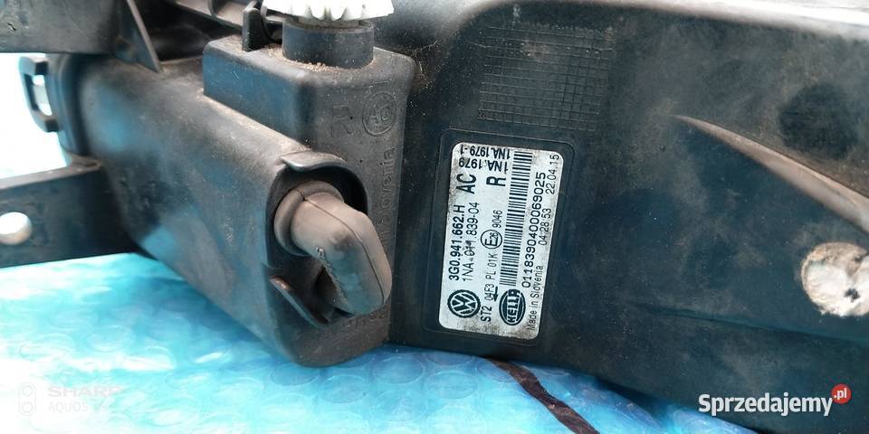 Vw Passat B8 halogen prawy kratkalistewki Łódź