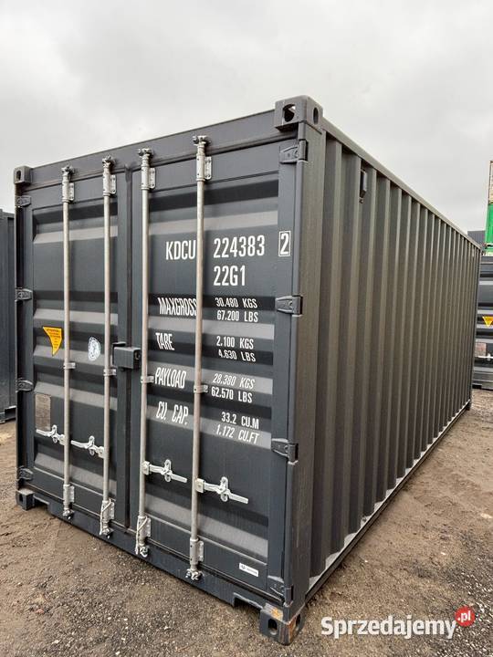 20DV KONTENER NOWY ANTRACYTOWY