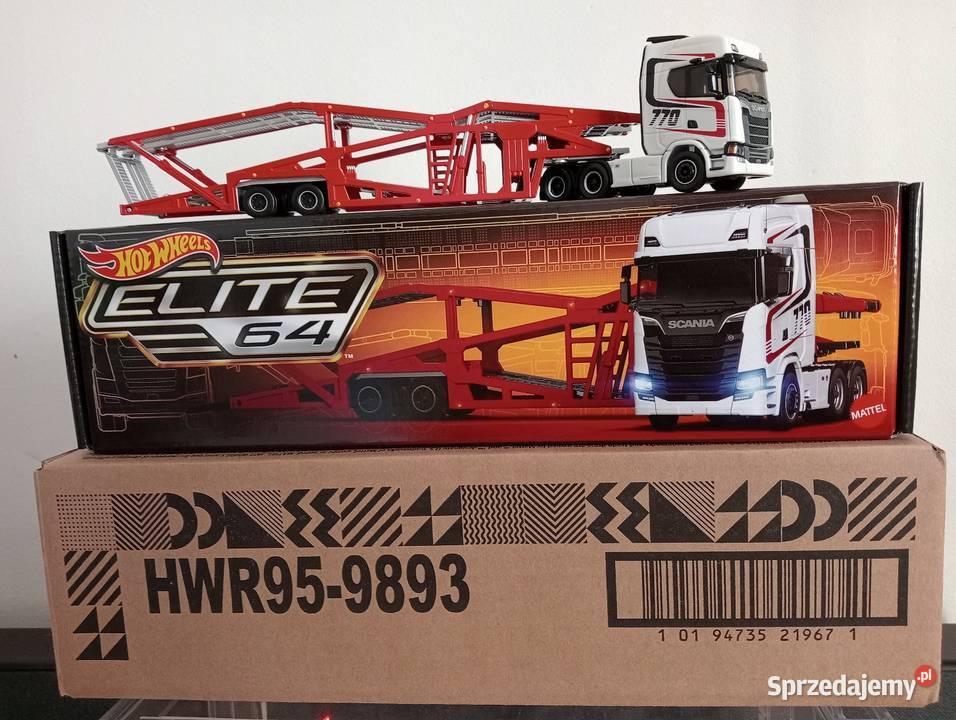 Hot Wheels Elite 64 Scania 770 S gablotka Chevy Jaworzno