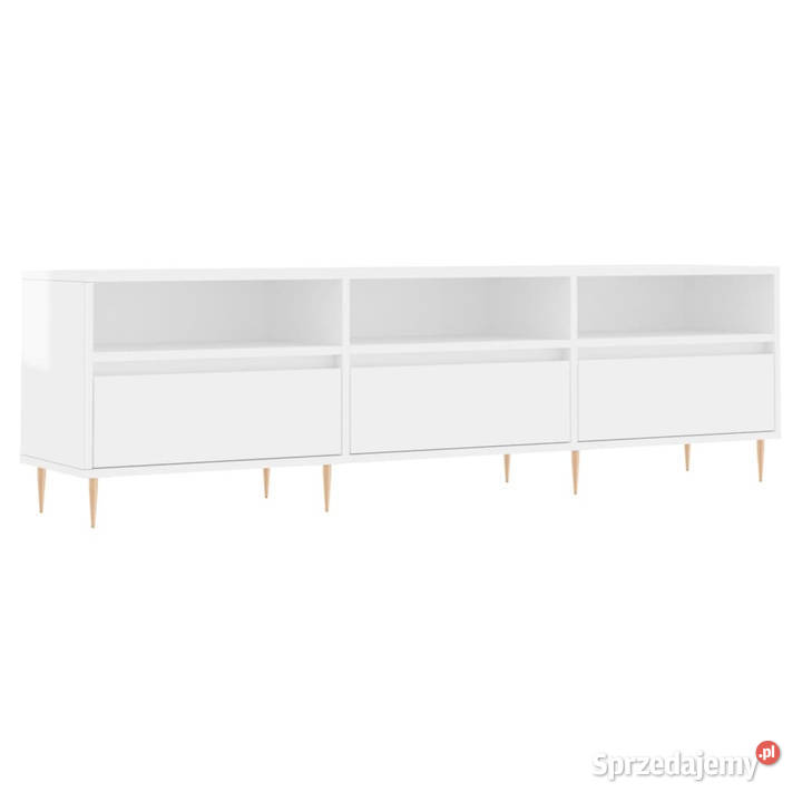 Szafka pod TV wysoki połysk biała 150x30x445 mazowieckie sprzedam