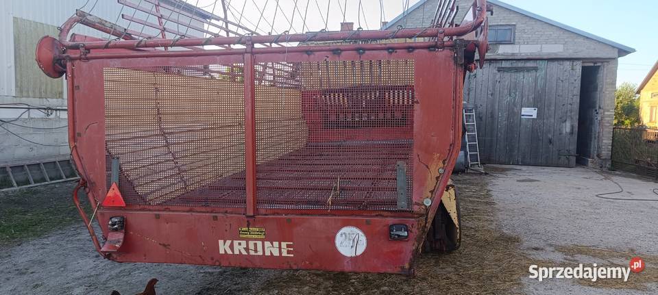 Przyczepa samozbierająca Krone nieuszkodzony Przyczepy rolnicze Parczew sprzedam