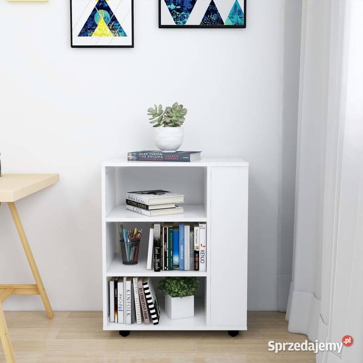 vidaXL Szafka na kółkach białaSKU808449 Warszawa