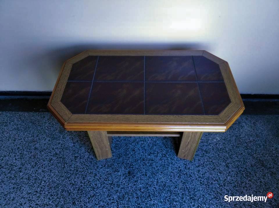 Stolik kawowy z kaflami Mała elegancka ława Ostrołęka