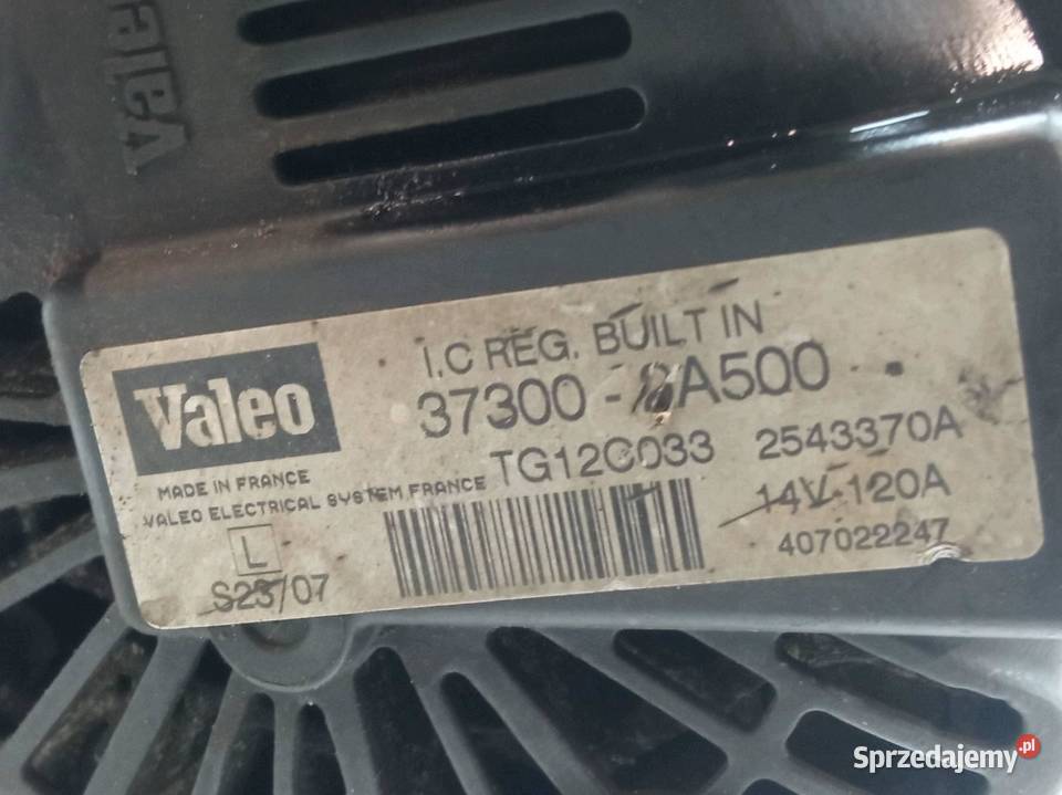 ALTERNATOR 373002A500 16 CRDI Kia Ceed I Układ elektryczny silnika