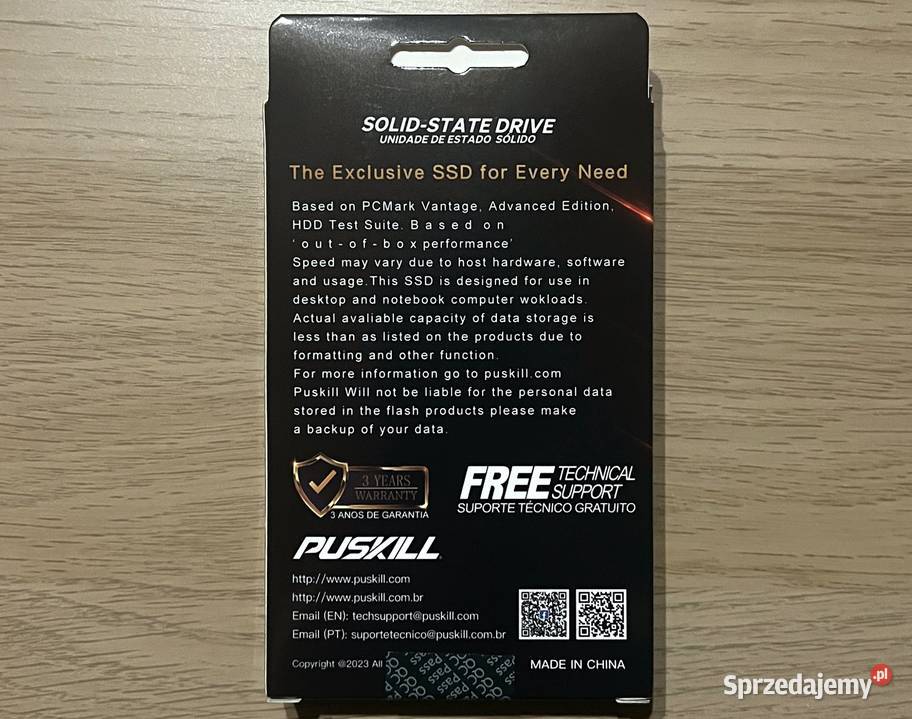 Dysk SSD 2TB PUSKILL 25 SATAIII 550500 Mbps Białystok sprzedam