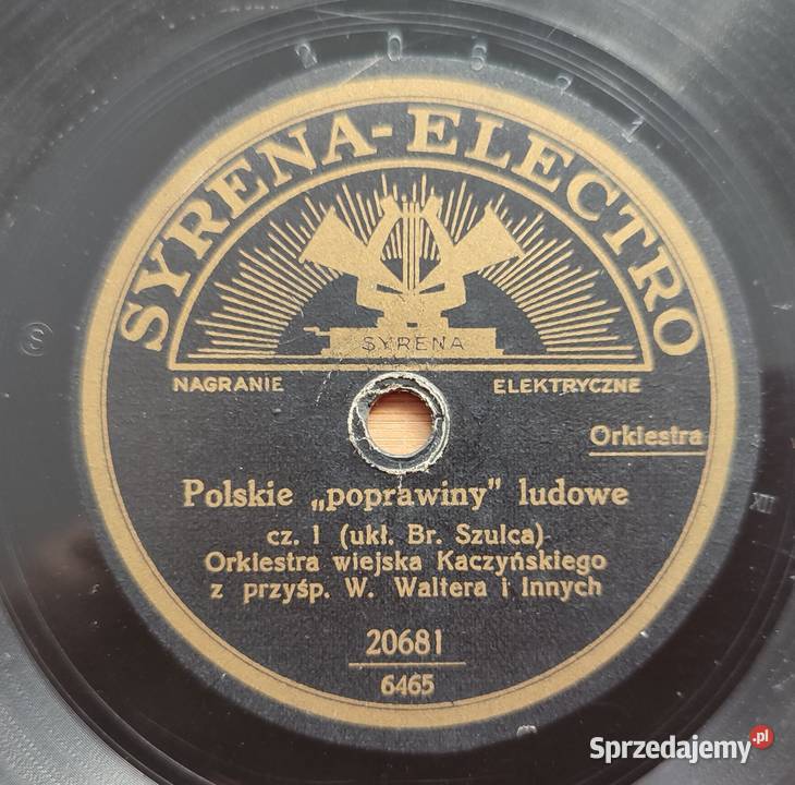 Płyta szelakowa Syrena Electro Tadeusz