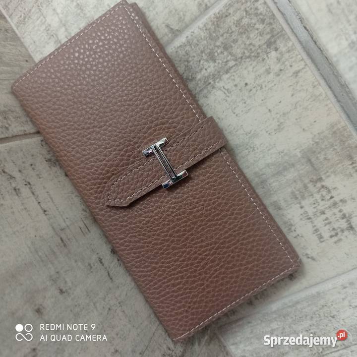 Portfel ala Hermes bezowy Moda i Styl