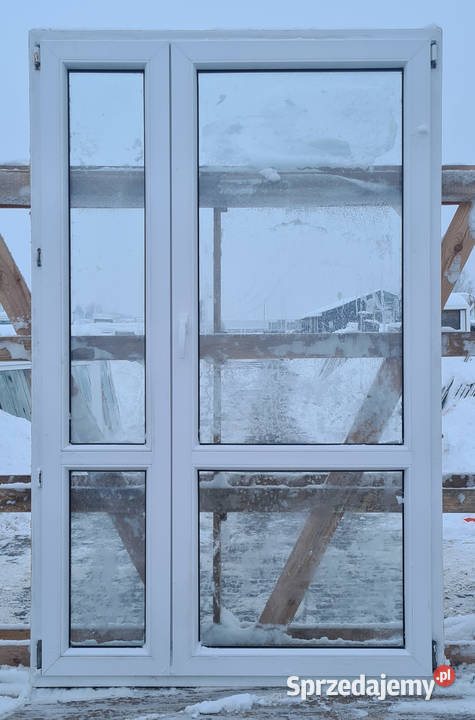 OKNA KacprzaK Okno TARASOWE 131X208 Używane PCV