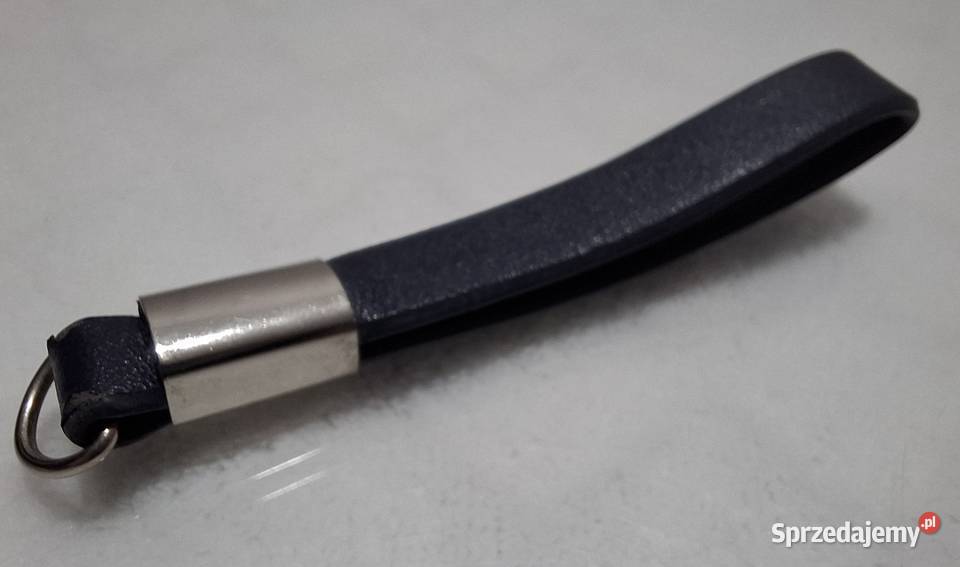 Brelok breloczek skórzany granatowy rączka do śląskie Czeladź