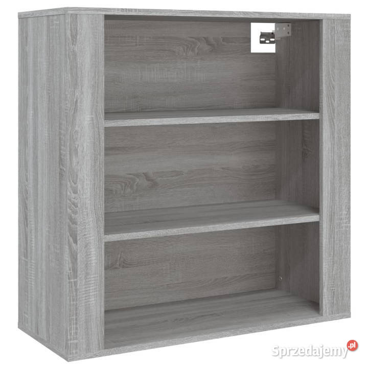 Wysoka szafka szary dąb sonoma materiał