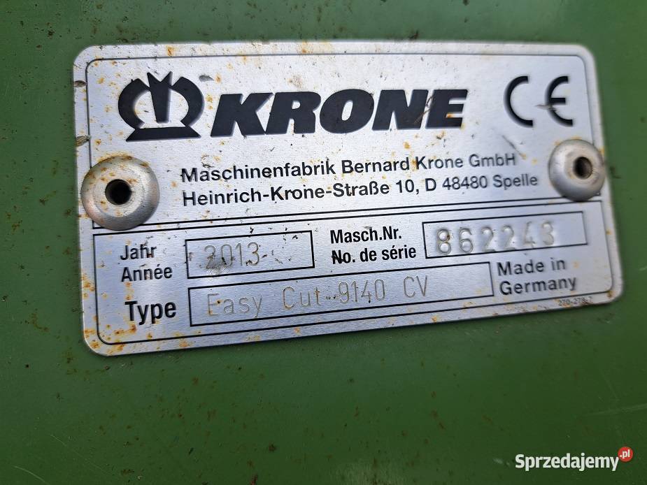 kosiarka krone 2013r motyl Zambrów