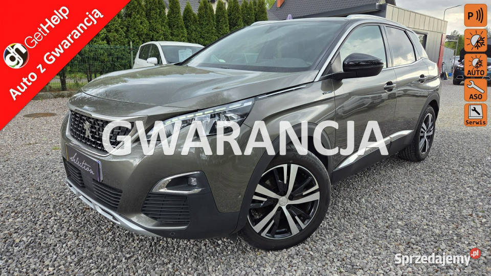 Peugeot 3008 20 HDi 150 GTline Skóra Blisy Full SUV Motoryzacja mazowieckie
