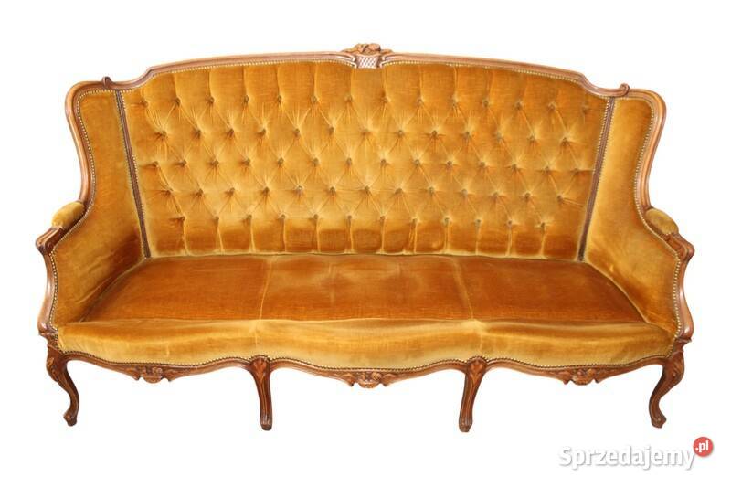 Trzyosobowa sofa pikowa w stylu Ludwika Szczecin